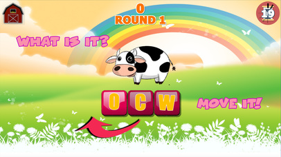 Farm Animal Word Scramble Game screenshot 2