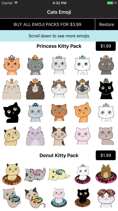 Cat Emoji & Stickers screenshot 2