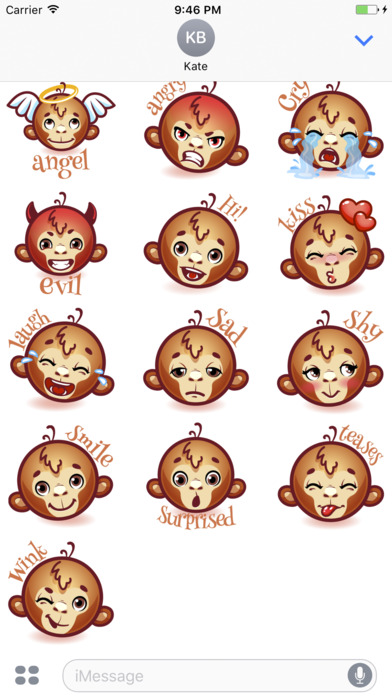 Super Monkey Stickers screenshot 3