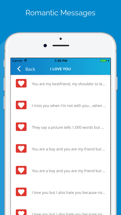 Love Romantic Messages screenshot 2