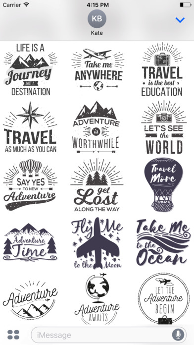 Let's go Travel - Sticker Pack for iMessage screenshot 4