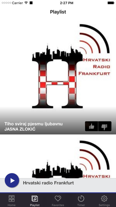 Hrvatski radio Frankfurt screenshot 2