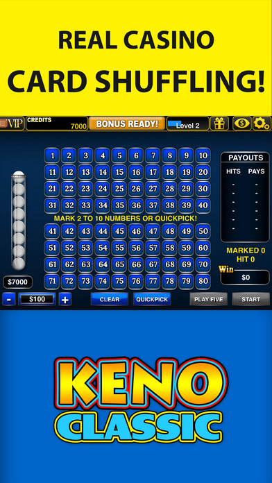 Keno Classic - Vegas Keno Game screenshot 2