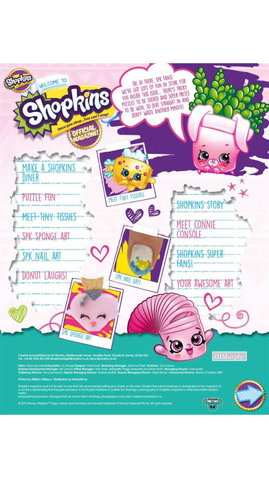 Скриншот Shopkins Magazine - once you shop…you can’t stop!