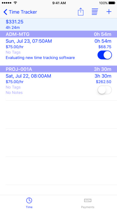 TimeTracker Pro screenshot 2