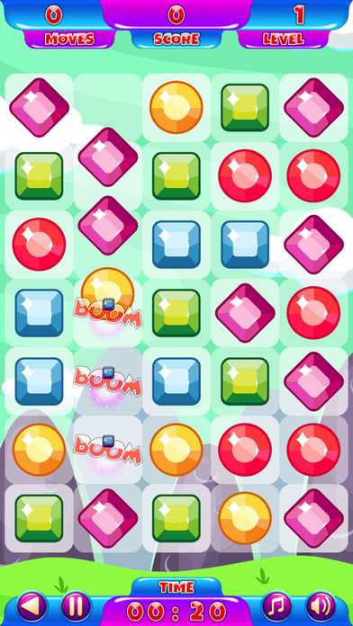 珠宝匹配 - 好玩的游戏 screenshot 4