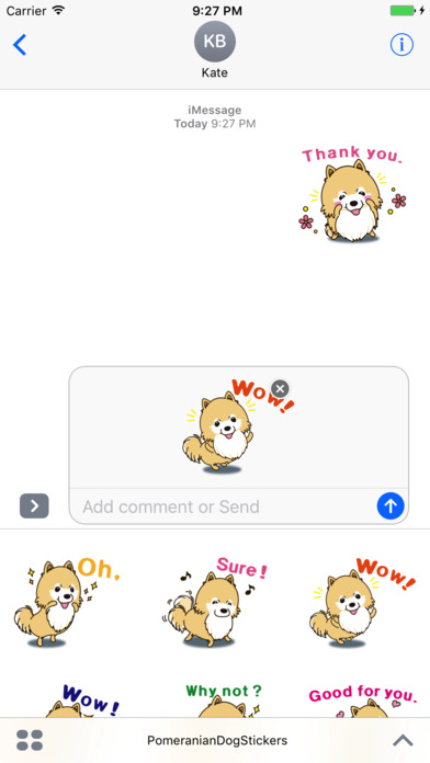 Pomeranian Dog Stickers screenshot 2