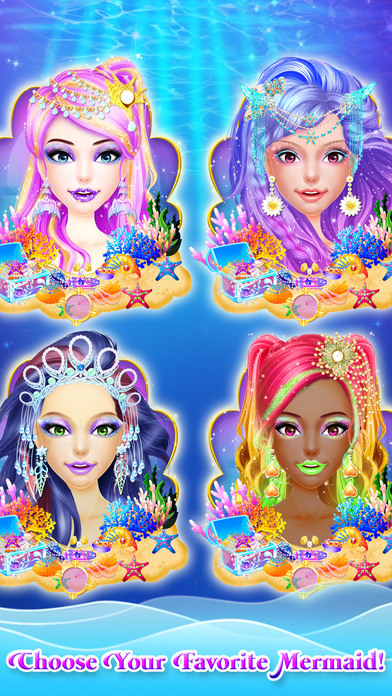 Mermaid Princess Makeup Makeover - Princess Games! screenshot 4