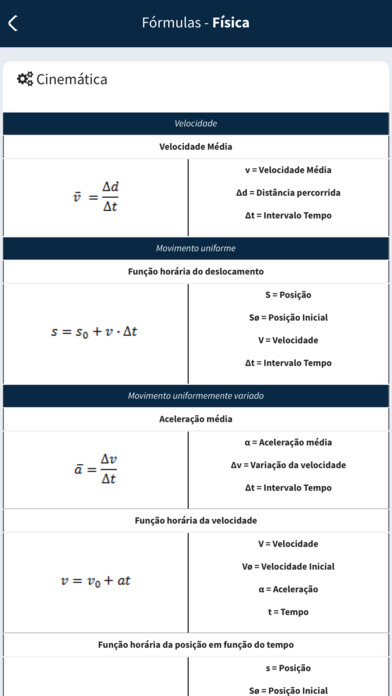 Fórmulas - Física screenshot 2
