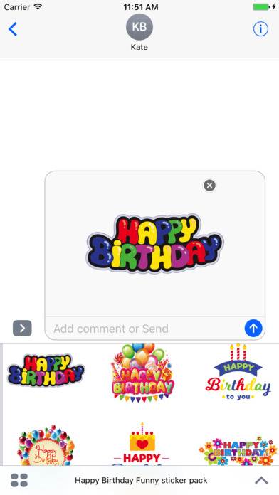 Happy Birthday stickers cards screenshot 3