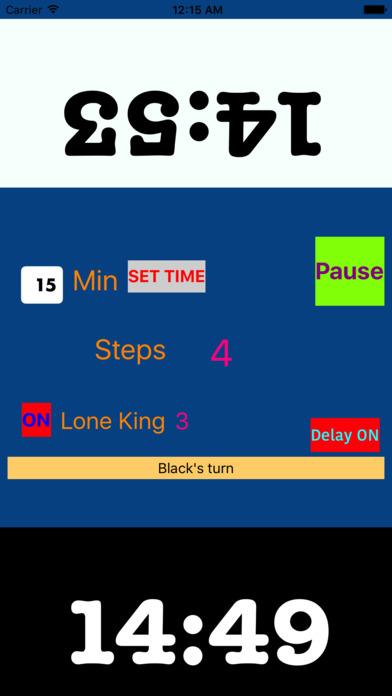 Chess Competition Clock for iPad screenshot 2