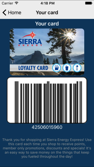 Sierra Energy Loyalty Club screenshot 3