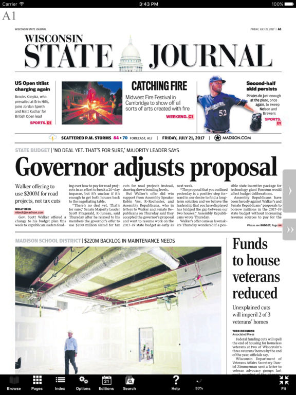 Wisconsin State Journal E-Edition On The App Store