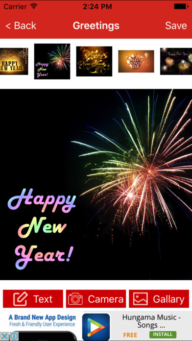 New Year Greeting Cards Booth screenshot 2