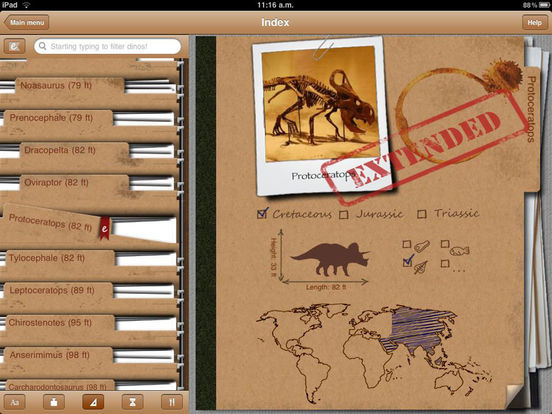 Dinosaur Book HD: iDinobook Screenshots