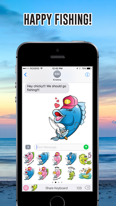 FishingMoji - Fishing Emojis screenshot 4