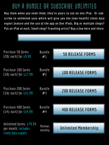 Piercing Release Forms screenshot 2