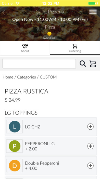 Gallo Pizzeria screenshot 2