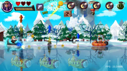 Raft surfing:boat shooting games screenshot 2