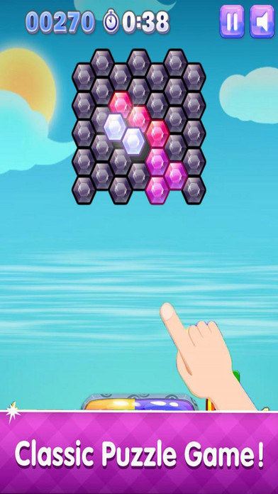 Black Hexa Puzzle Bomb screenshot 2
