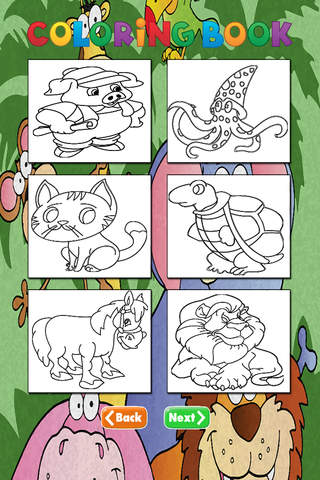 Animals Coloring Book Free HD For Kids and Toddlers - All Page Coloring and Painting Games screenshot 3