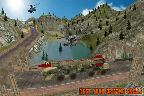 Drive Off-Road Army Missile Launcher: 3D Army Truck Driving Simulator Pro screenshot 4