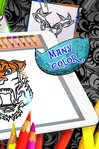 Coloring Book : Painting Picture Tribal Tattoos Free Edition screenshot 2