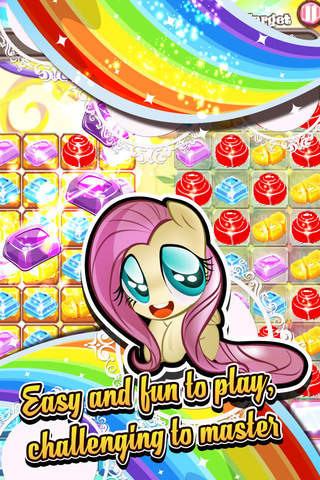 My Pony Go Girl Puzzle - Candy Match 3 Game screenshot 3