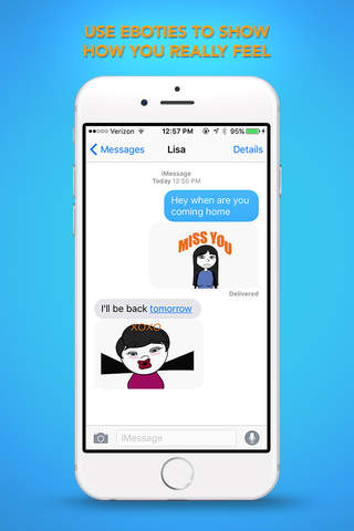Eboties - Next Level Emoji Emoticons! (Emoticon Emoji Stick Figures for Texting and Social Media) screenshot 3