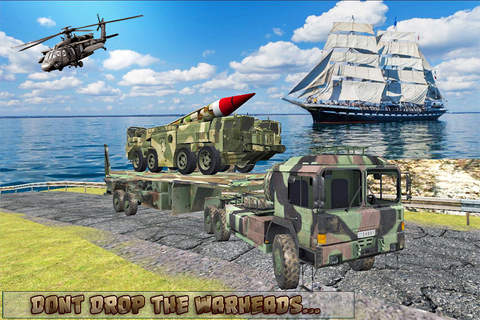 Army War Missile Cargo Truck Pro screenshot 2