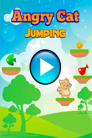 Angry Cat Jump - Free Endless Jumping Game screenshot 2