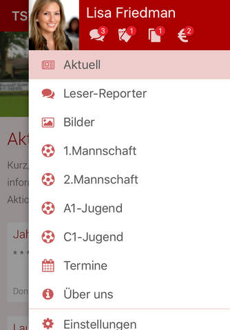 TSV Lauf screenshot 2