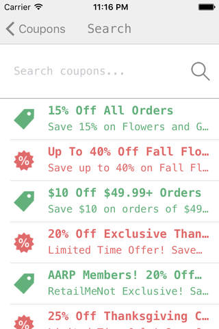 Coupons for Marc Jacobs screenshot 2