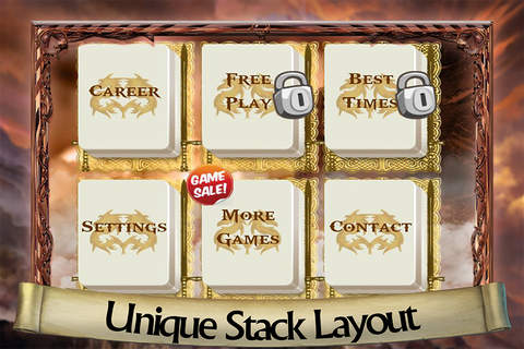 Mahjong Dragon Solitaire Free Gold Version screenshot 4