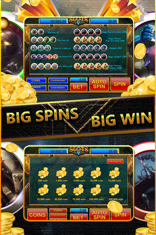 Slot Machine and Poker Mega Casino “ League of Legends Slots Edition ” Free screenshot 2