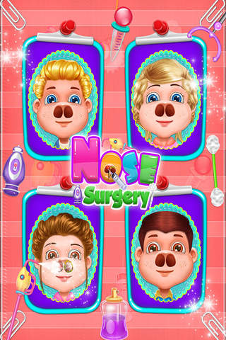 Free games for kids : Nose Surgery Simulator screenshot 4