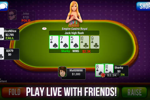 Live Holdem Poker By woowoogames screenshot 3