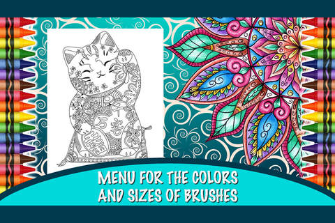 Coloring Book For Adults - Free Fun Adult Coloring Pages - Relax Stress Relief Color Therapy Games screenshot 3
