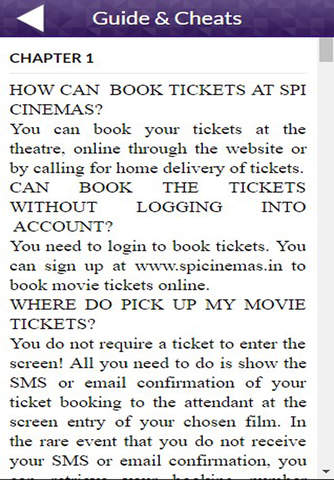 App Guide for SPI Cinemas Movie Tickets screenshot 2