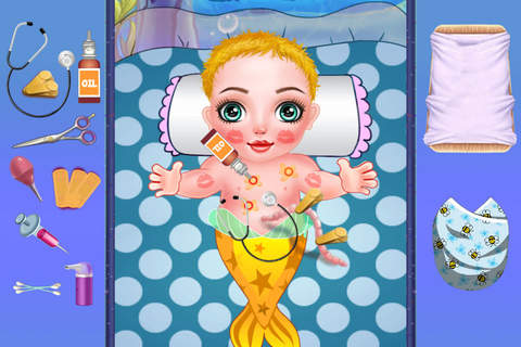 Mermaid Mommy's Cute Baby - Beauty Health Tracker /Princess Surgeon Salon Games For Girls screenshot 3