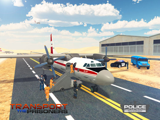 Скачать Полиция Самолет Jail Транспорт - полет 3D Pilot и Transporter Bus Моделирование игры