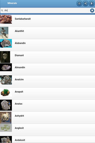 Directory of minerals screenshot 3
