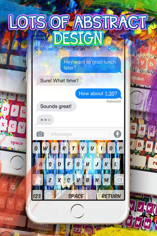 Keyboard –  Abstract : Custom Color & Wallpaper Keyboard Themes in The Art Gallery  Designs Style screenshot 2