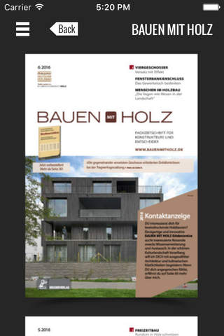 BAUEN MIT HOLZ - Fachzeitschrift screenshot 2