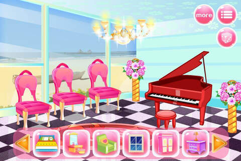 Princess Doll House – Fantasy Girly Room Decoration Salon Game screenshot 2
