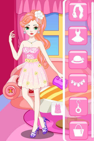 Shiny Princess Dress up – Sweet Beauty Fashion Salon Game screenshot 3