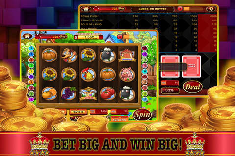 Fun Farm Casino - Total Slot 777 Machine, Blackjack, Video Poker & Roulette Games screenshot 2