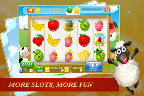Farm Slots HD - Free Las Vegas Video Slots & Casino Game screenshot 2