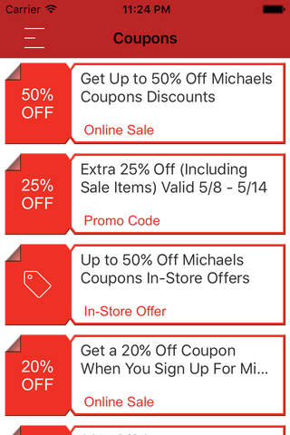 Coupons for Michaels Stores screenshot 2