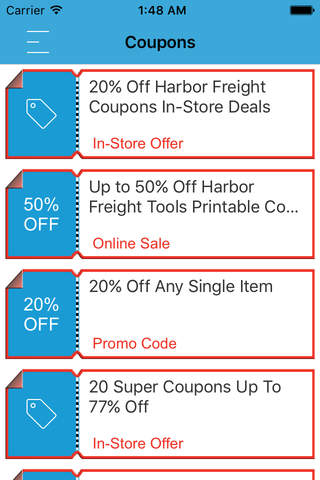 Coupons for Harbor Freight Tools Shopping screenshot 2
